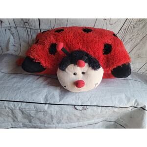 Pillow Pets Ladybug Plush Folding Pillow Stuffed Animal Red Black 2010